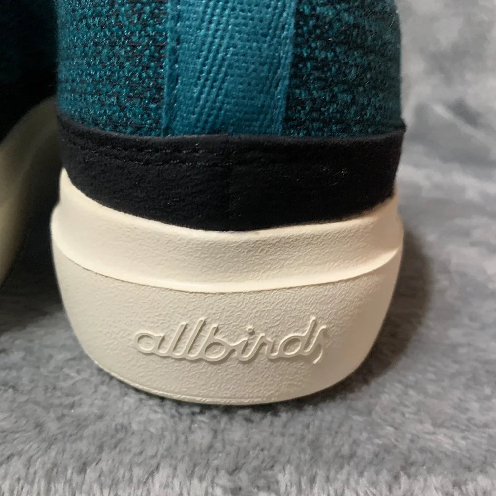 Allbirds Wool Piper 2 Teal Black Mens Sneakers WP2 M13.5 Low Top Shoes